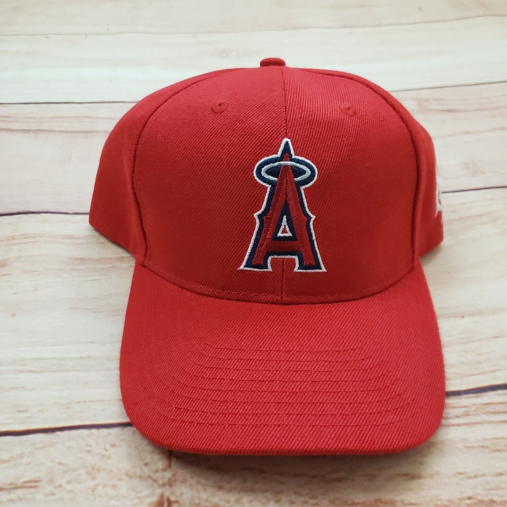 Los Angeles Angels Red Snapback Hat Cap Mens LB Long‎ Beach Baseball Sixth Man